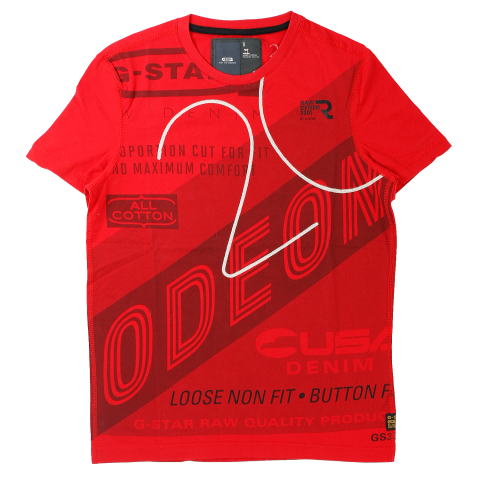 TVcbG-STAR RAW ODEON R T S/S 84010.336.650 CHINESE RED