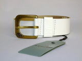 G-STAR RAW/W[X^[EE@G-STAR BELT STYLE:ZED BELT ART:89504.2638.110 COLOR:WHITE SIZE:85,95 FABRIC:NEVADA LEATHER 100%LEATHER MADE IN MOROCCO