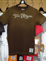 T�V���c�bTRUE RELIGION M648036B5 BROWN SS CREW NECK T