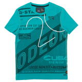 G-STAR T SHIRT ODEON R T S/S 84010.336.1275 MIAMI GREEN SIZE::S.M.L.XL FABRIC:COMPACT JERSEY 100%COTTON MADE IN CHINA