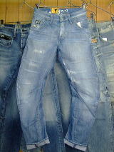 G-STAR RAW JEANS STYLE ARC LOOSE TAPERED NO.50223.2155.1244 QLT.NIPPON DENIM CLR.LT VINTAGE REPAIR 100%COTTON MADE IN TUNESIA