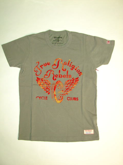 TRUE RELIGION STYLE:MMJ8V34Y51COLOR:WJ OLD SAGE TR REBELS S/S VINTAGE CREWNECK