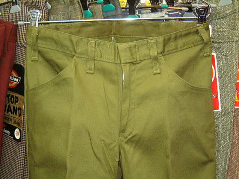 Dickies LOT998E VAQUERO BOOT JEANS SHAPE/SET BOOT-CUT GREEN 50%POLYESTER 50%COTTON