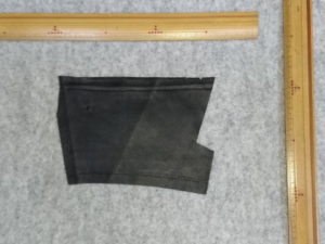 レザーはぎれ黒 ハンドメイド