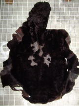 ムートン　羊皮　羊革　BLACK　ブラック　黒｜ムートン001