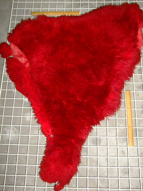ムートン　羊皮　羊革　RED　レッド　赤｜ムートン008