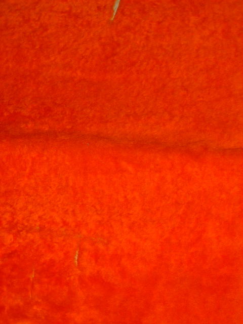 ムートン　羊皮　羊革　ORANGE　オレンジ　橙｜ムートン012