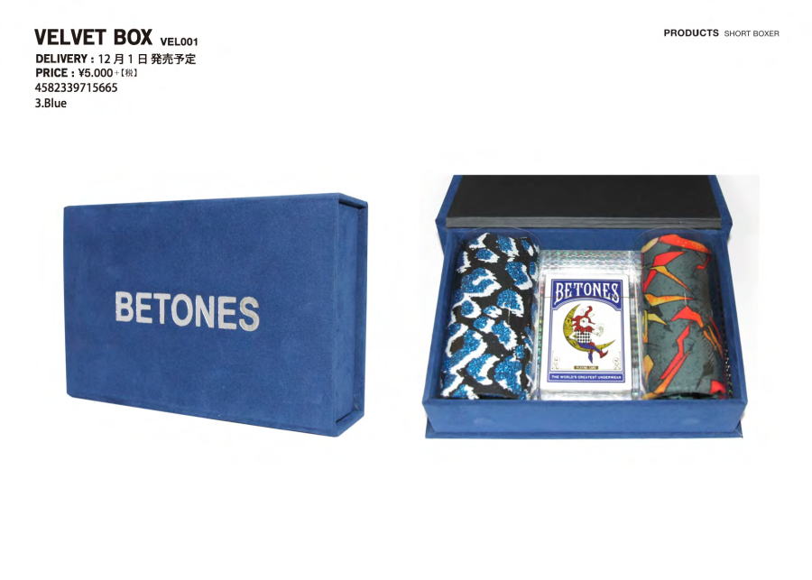 BETONES VELVET BOX BLUE